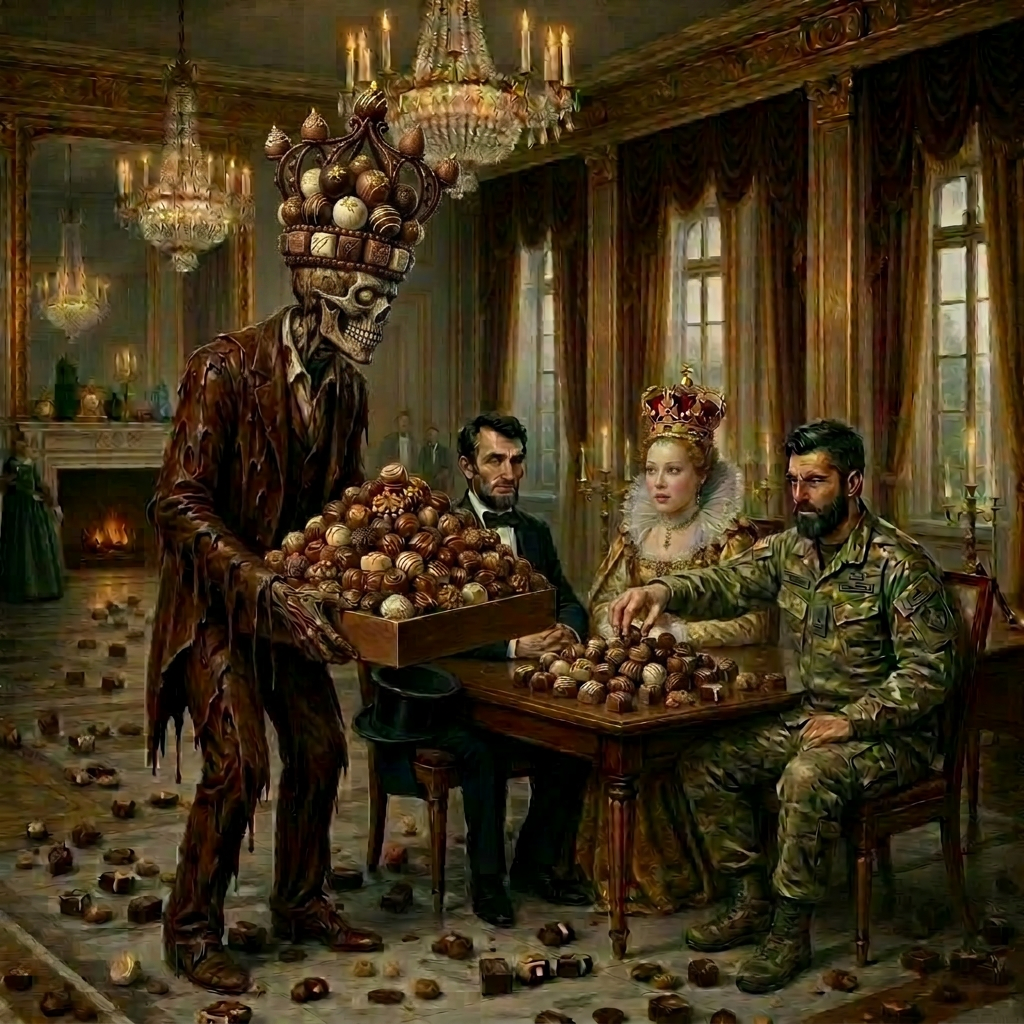 Remove tall hat, add bonbon crown